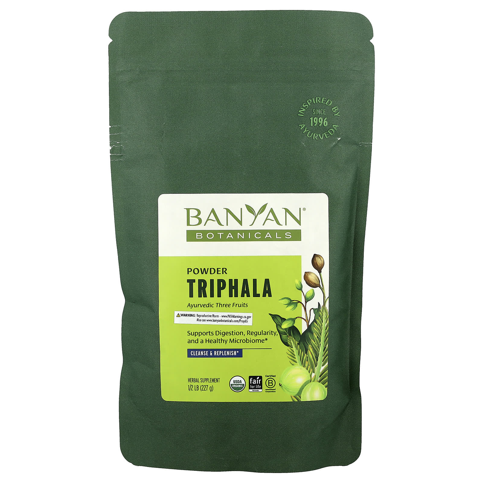 Triphala Powder for Healthy Digestion & Gut Balance - 0.5 lb - Image 1
