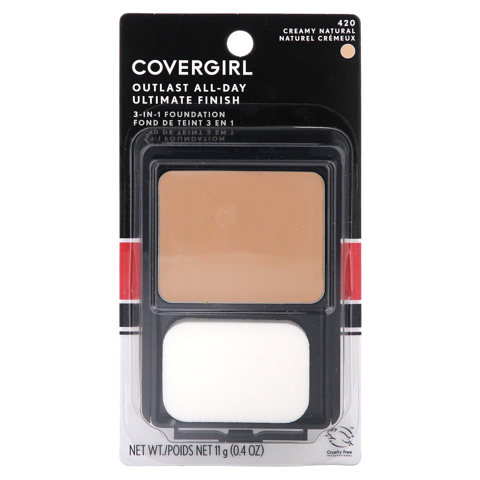 Covergirl Outlast All-Day Foundation, 3-in-1, Natural Finish - Image 2