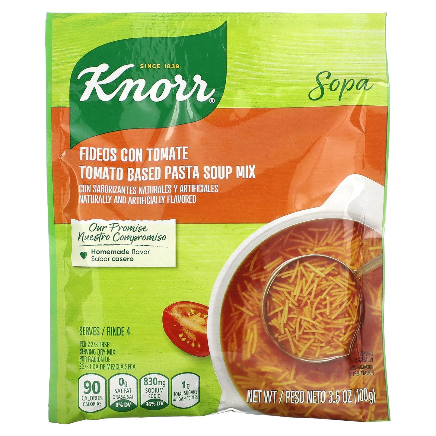 Knorr, Tomato Based Pasta Soup Mix, 3.5 oz (100 g) - Image 1