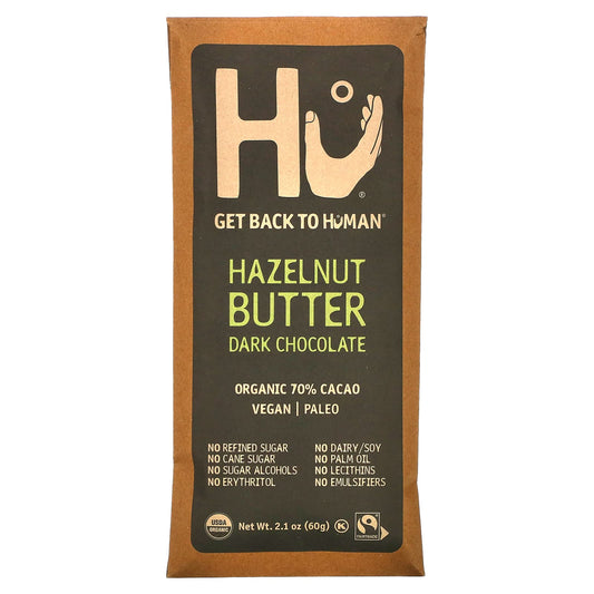 Dark Chocolate Hazelnut Butter by Hu, USDA Organic, 2.1 oz - Image 1