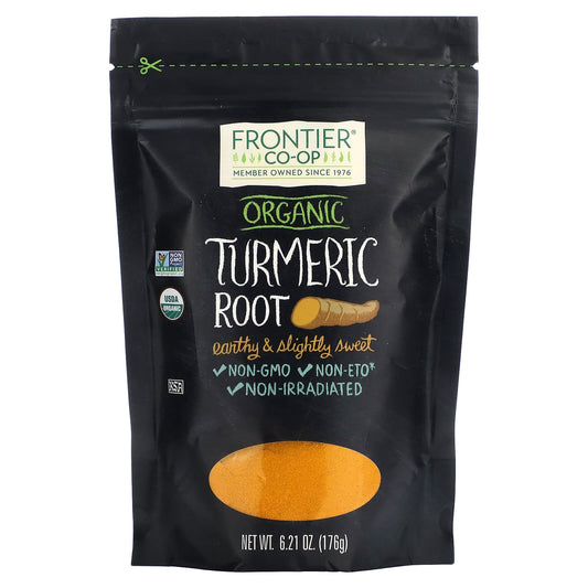 Organic Turmeric Root Powder by Frontier Co-op (6.21 oz, USDA Organic) - Image 1