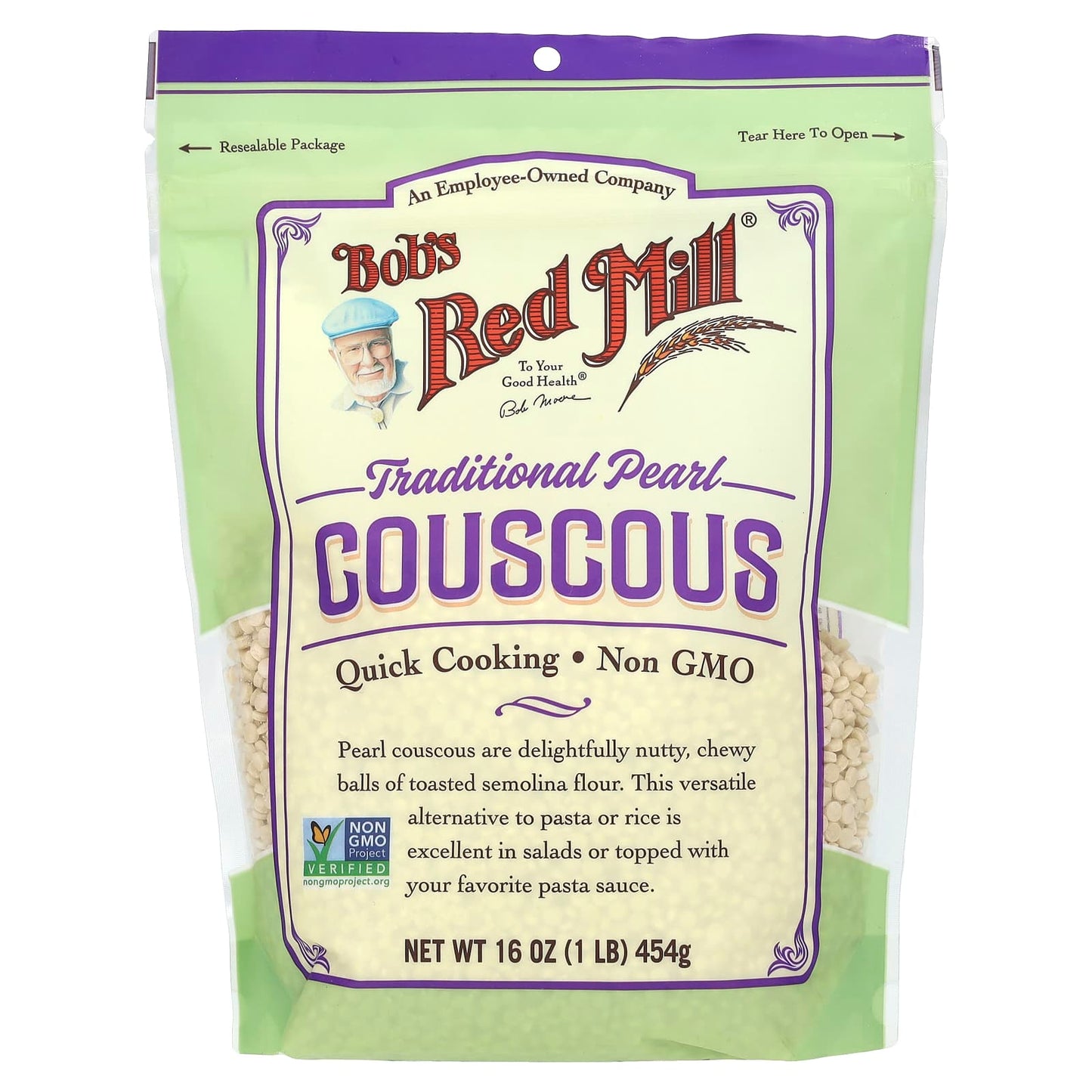 Bob's Red Mill Traditional Pearl Couscous, 16 oz - Non-GMO & Kosher - Image 1