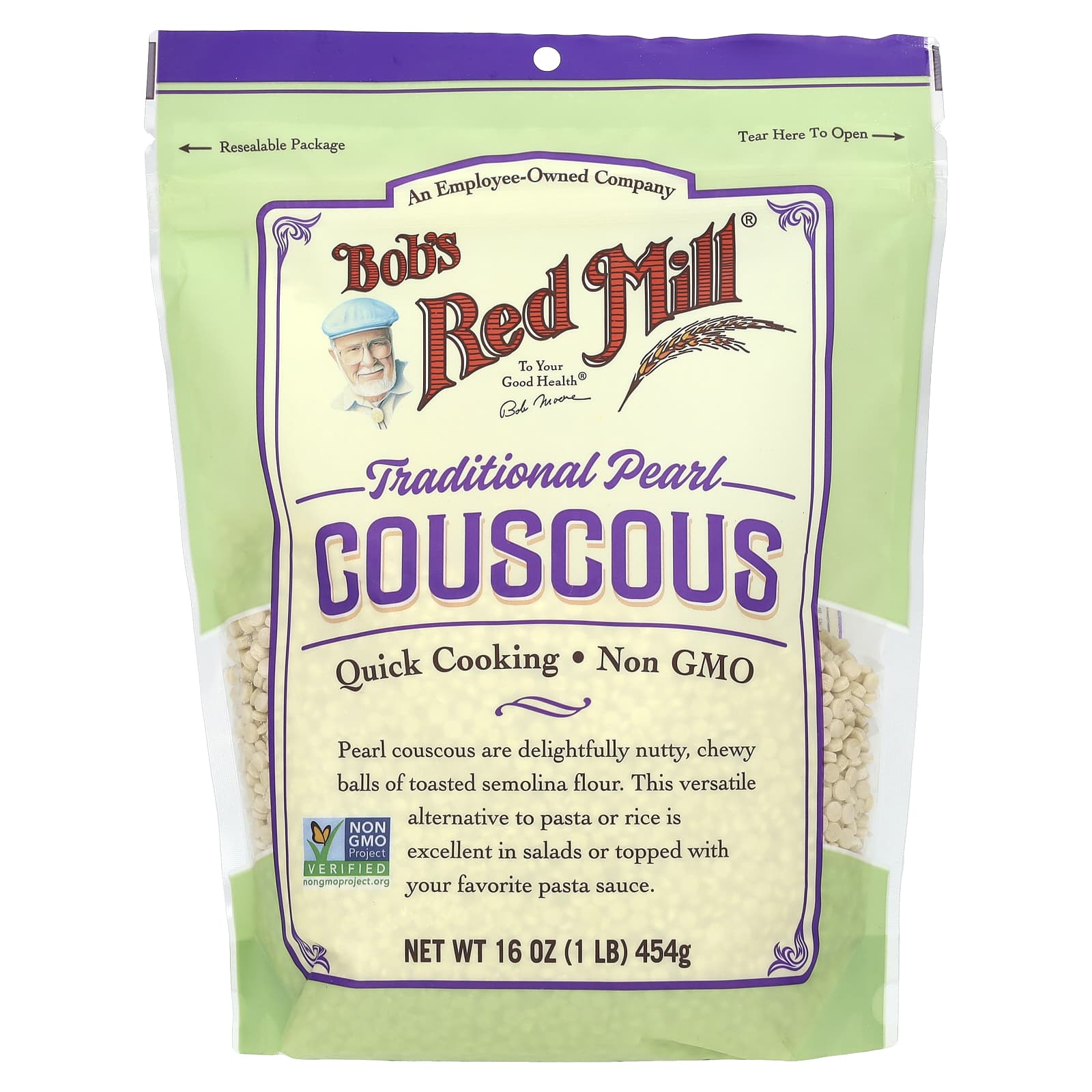 Bob's Red Mill Traditional Pearl Couscous, 16 oz - Non-GMO & Kosher - Image 1