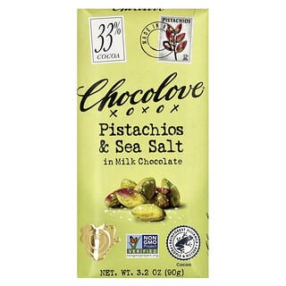 Rich Milk Chocolate with Pistachios & Sea Salt by Chocolove, 3.2 oz