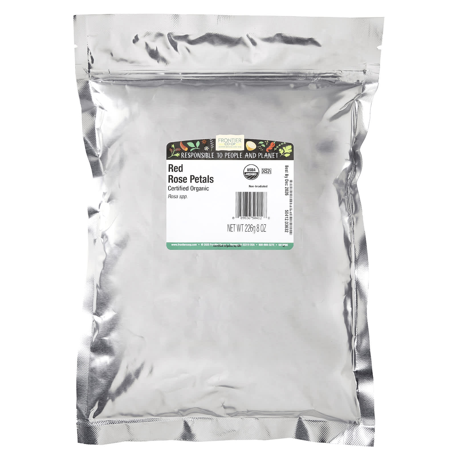 Organic Red Rose Petals by Frontier Co-op - 8 oz - Image 2