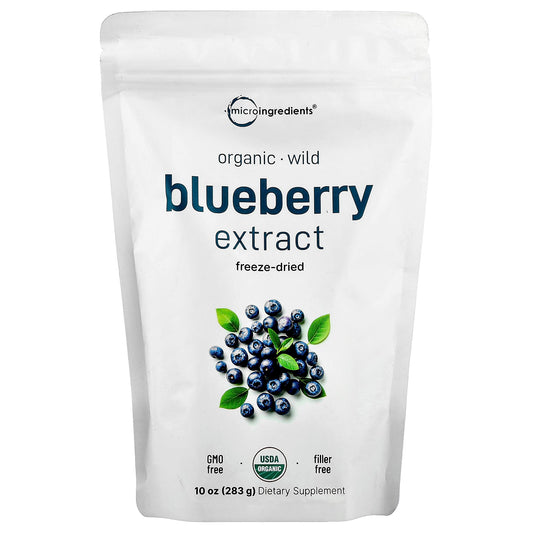 Micro Ingredients, Organic Blueberry Extract, Freeze-Dried , 10 oz (283 g) - Image 1