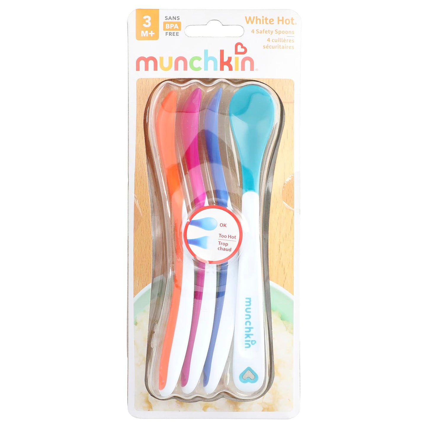 Munchkin, White Hot®, Safety Spoons, 3 Months+, 4 Count - Image 1