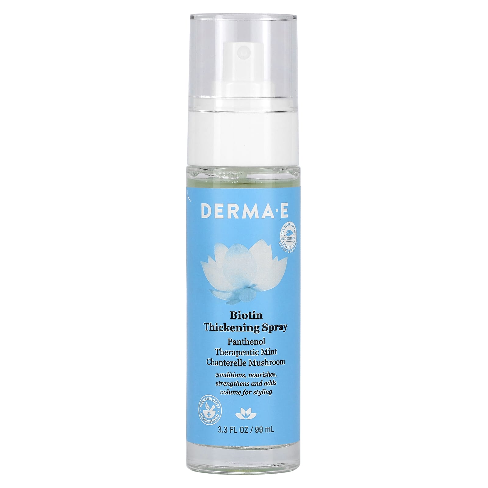 Derma E Biotin Thickening Spray for Hair Volume and Strength - Image 1