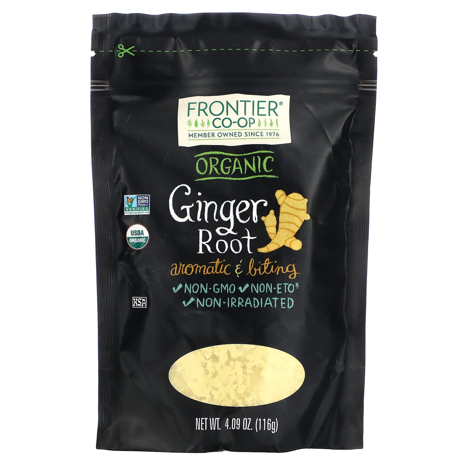 Organic Ginger Root Powder by Frontier Co-op, 4.09 oz (116 g) - Image 1