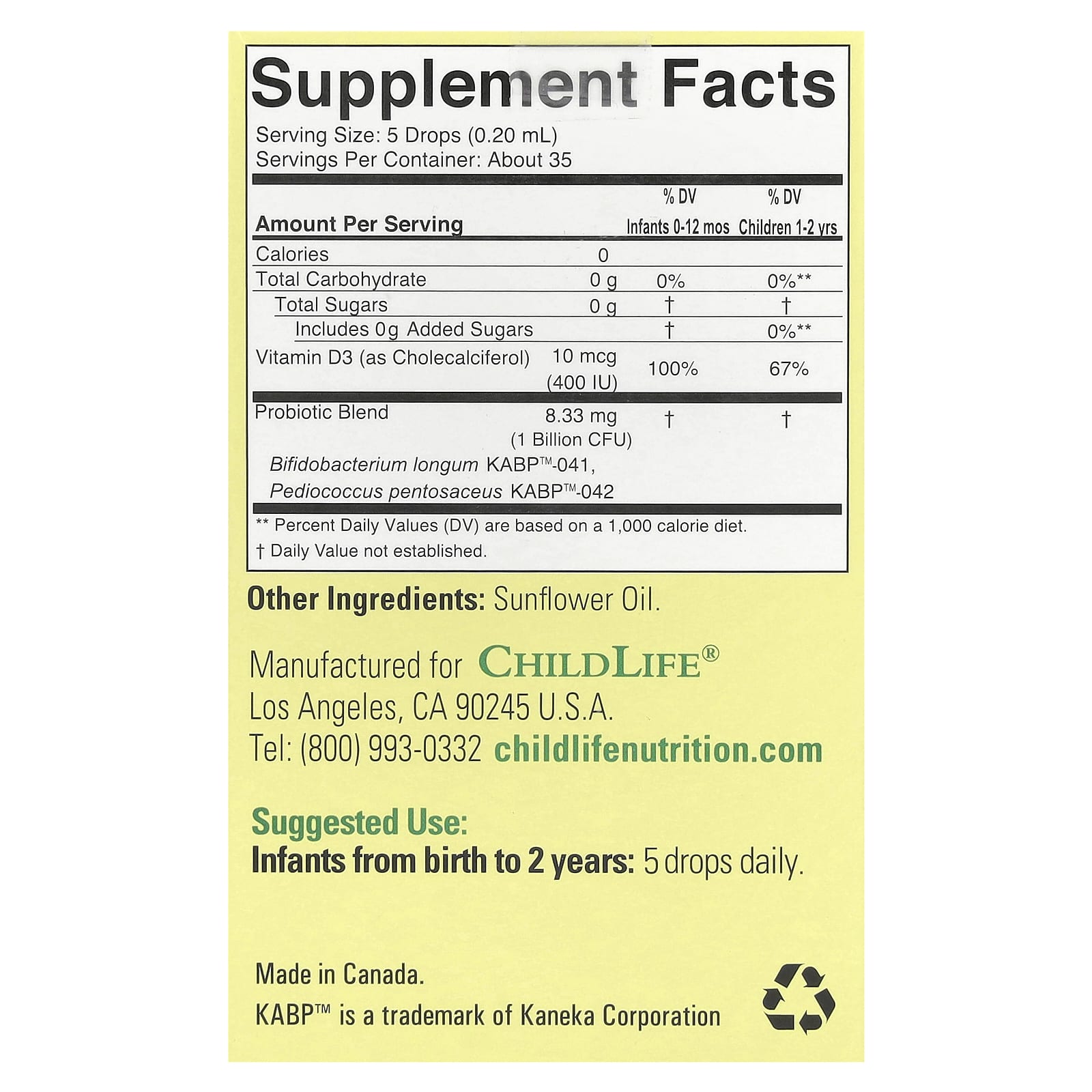ChildLife Essentials, InfantBiotics, Probiotic Drops, 0.27 fl oz (8 ml)