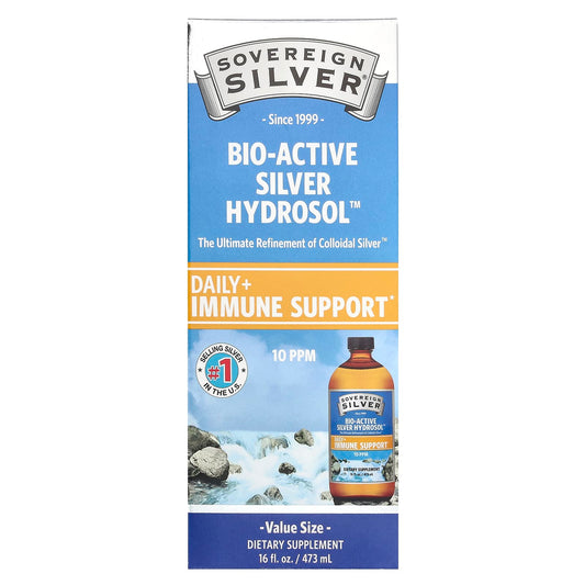 Sovereign Silver, Bio-Active Silver Hydrosol™, 10 PPM, 16 fl oz (473 ml) - Image 1