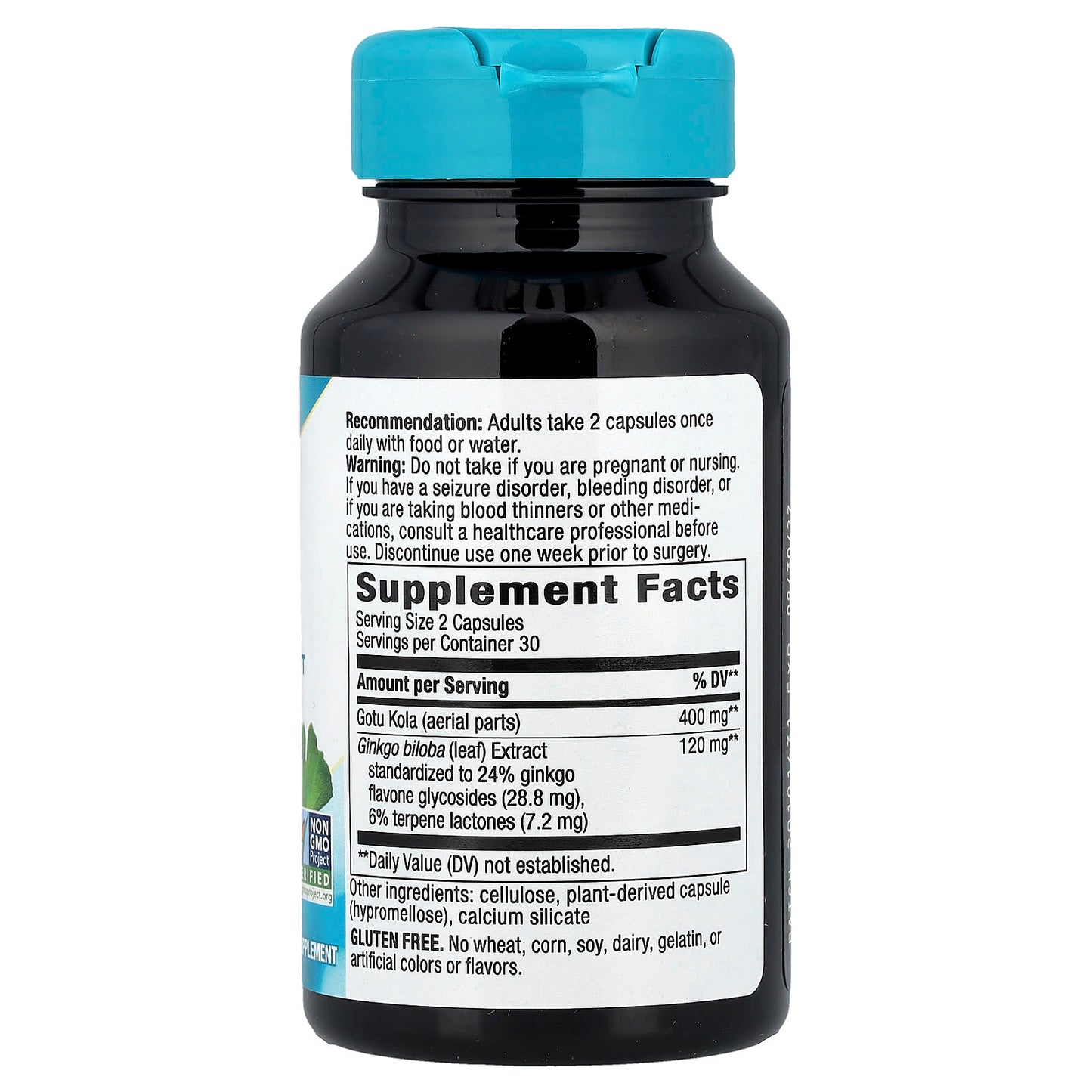 Nature's Way, Premium Extract, Ginkgo, 60 Vegan Capsules - Image 2