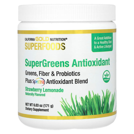 California Gold Nutrition Superfoods Supergreens Antioxidant Supplement - Image 1