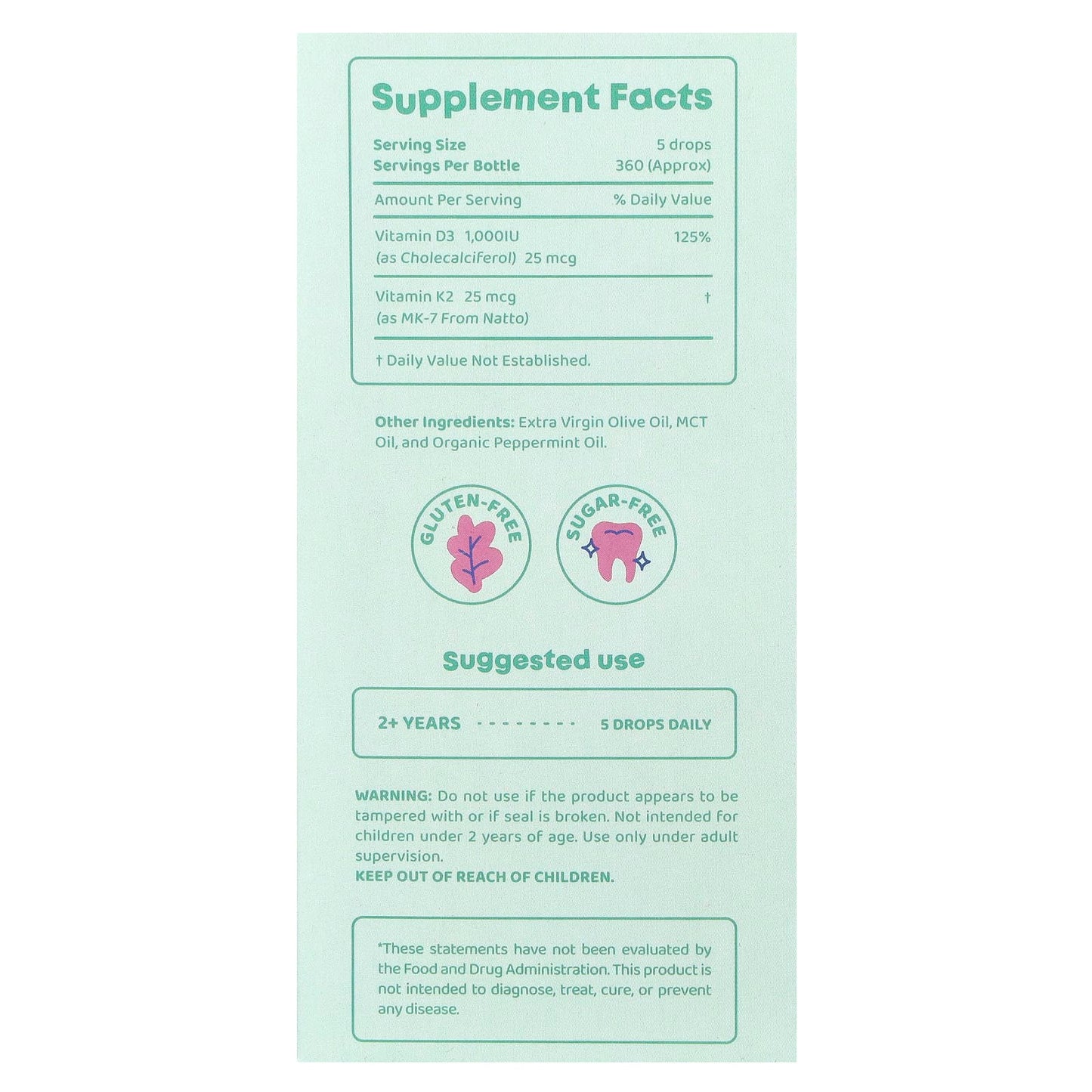 Vitamin D3 + K2 Drops by JoySpring - Boost Immune & Bone Health - Image 2