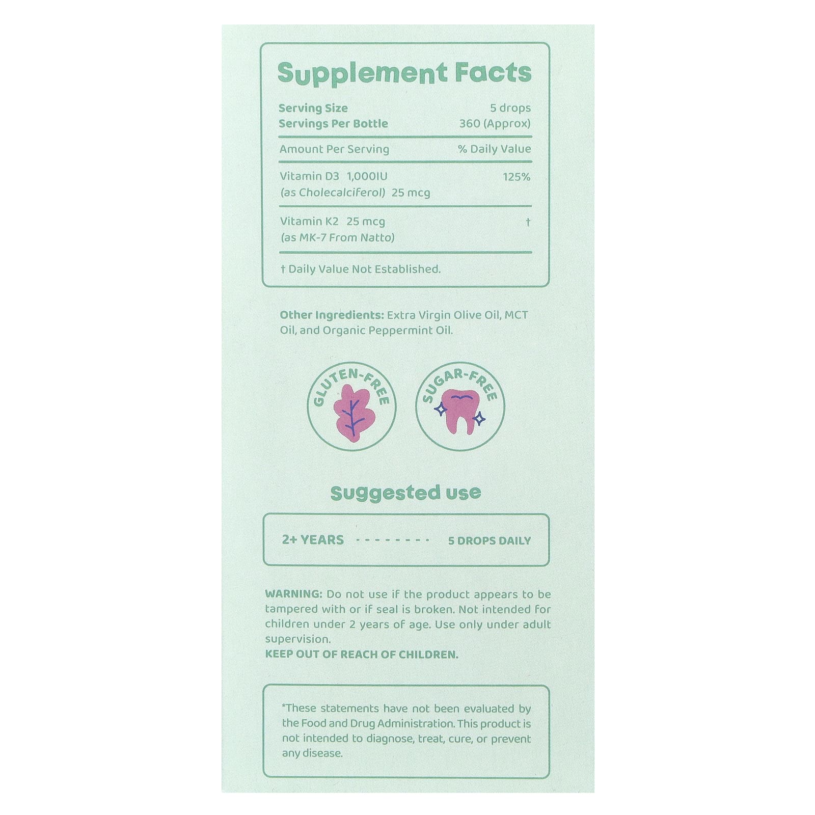 Vitamin D3 + K2 Drops by JoySpring - Boost Immune & Bone Health - Image 2