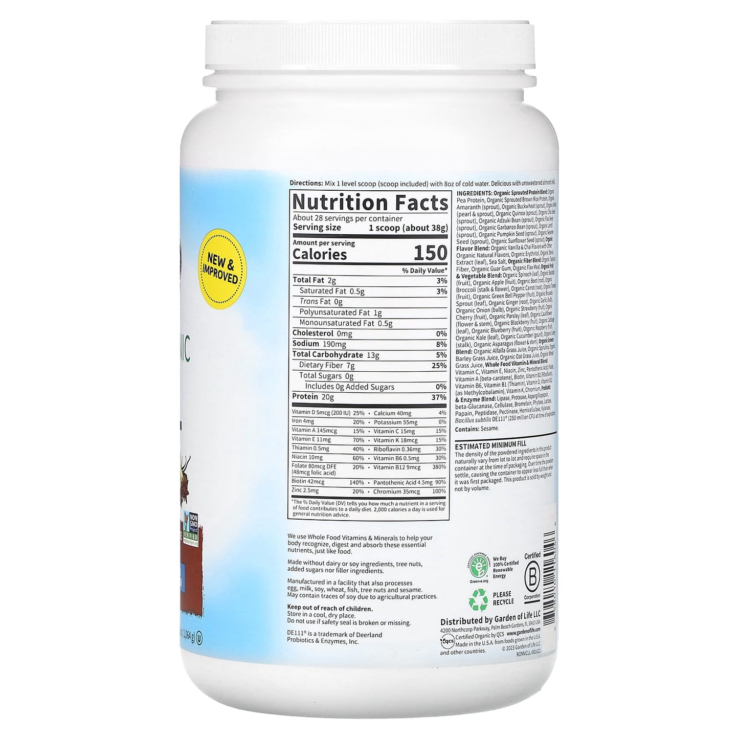 Garden of Life RAW Organic Meal Shake & Meal Replacement - Image 2