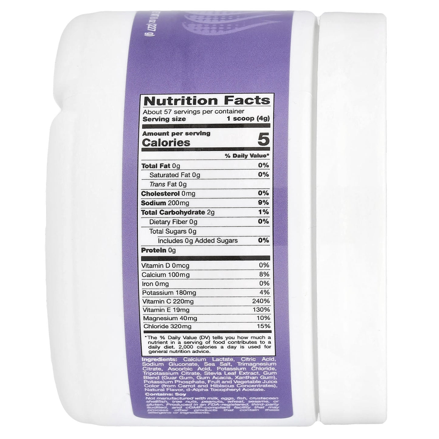 California Gold Nutrition HydrationUP Electrolyte Drink Mix - Grape Flavor - Image 2