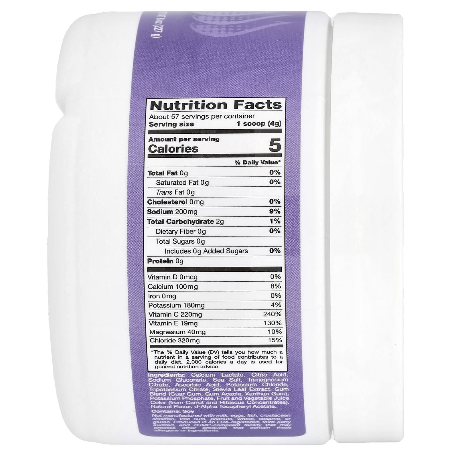 California Gold Nutrition HydrationUP Electrolyte Drink Mix - Grape Flavor - Image 2