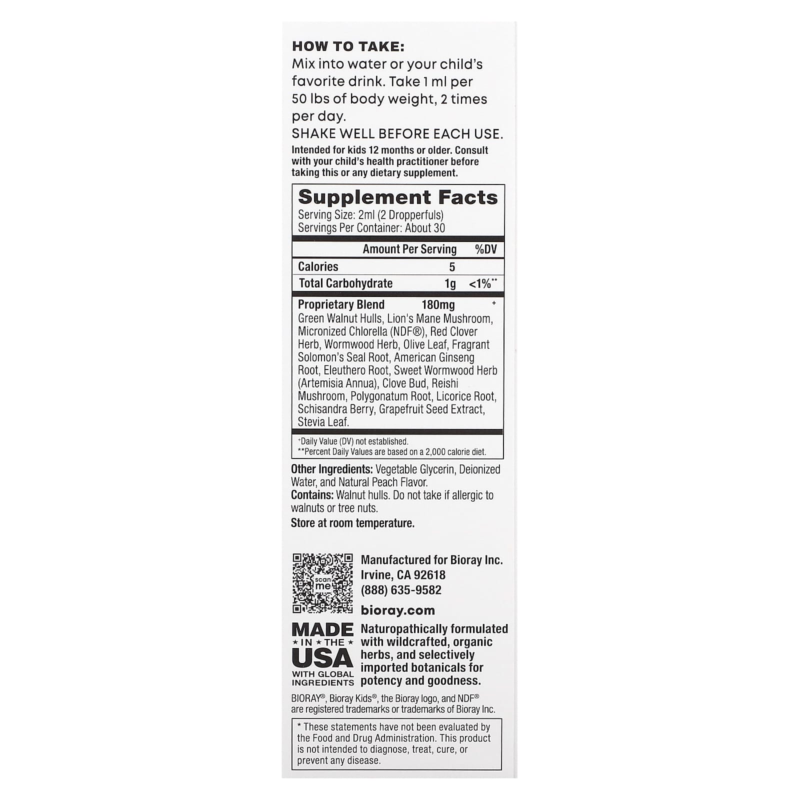 NDF Happy Kids, Natural Detox Drops, 2 fl oz (60 ml) - Bioray - Image 2