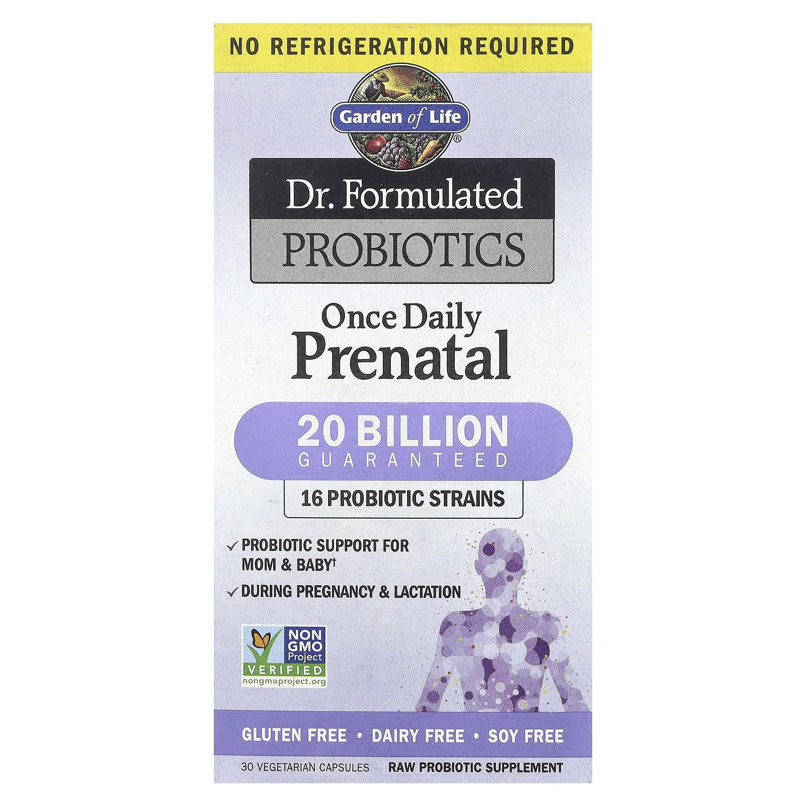 Garden of Life Dr. Formulated Probiotics for Pregnancy & Lactation - 30 Capsules - Image 1