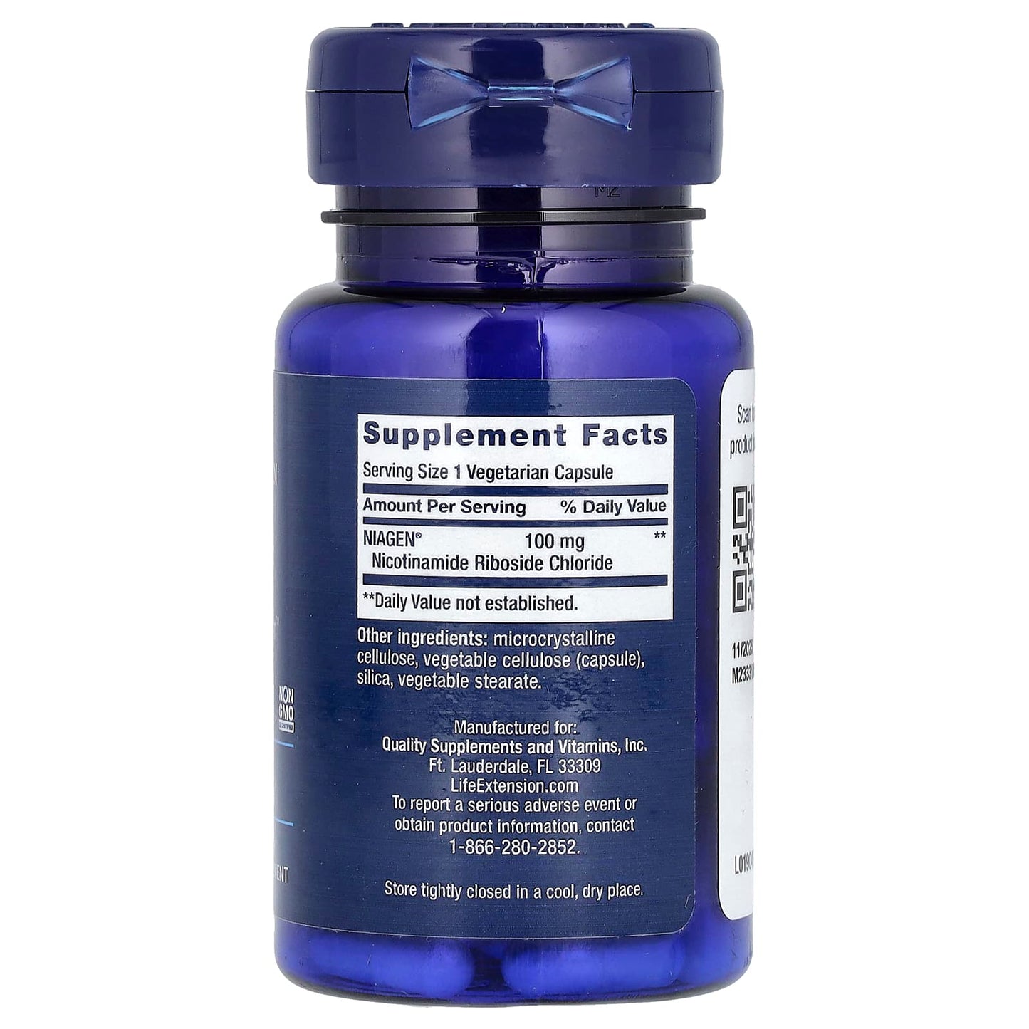 Life Extension, NAD+ Cell Regenerator, 100 mg, 30 Vegetarian Capsules - Image 2