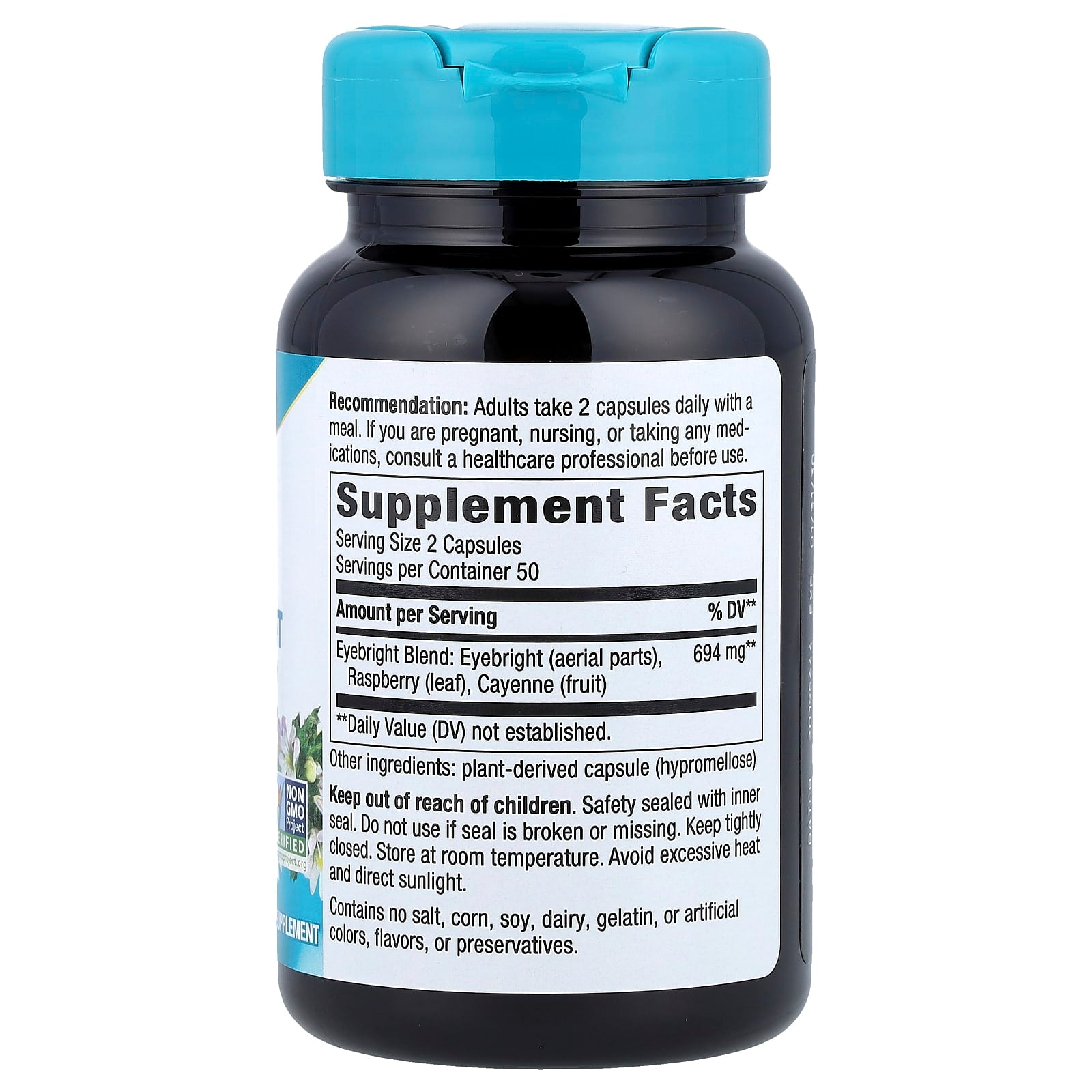Nature's Way, Eyebright Premium Blend, 100 Vegan Capsules - Image 2