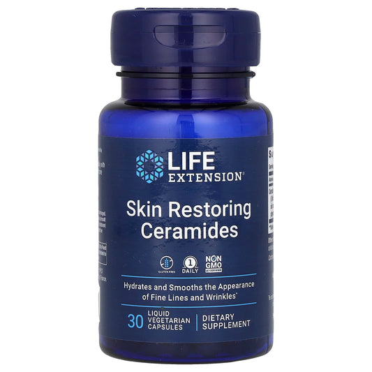 Life Extension, Skin Restoring Ceramides, 30 Liquid Vegetarian Capsules - Image 1
