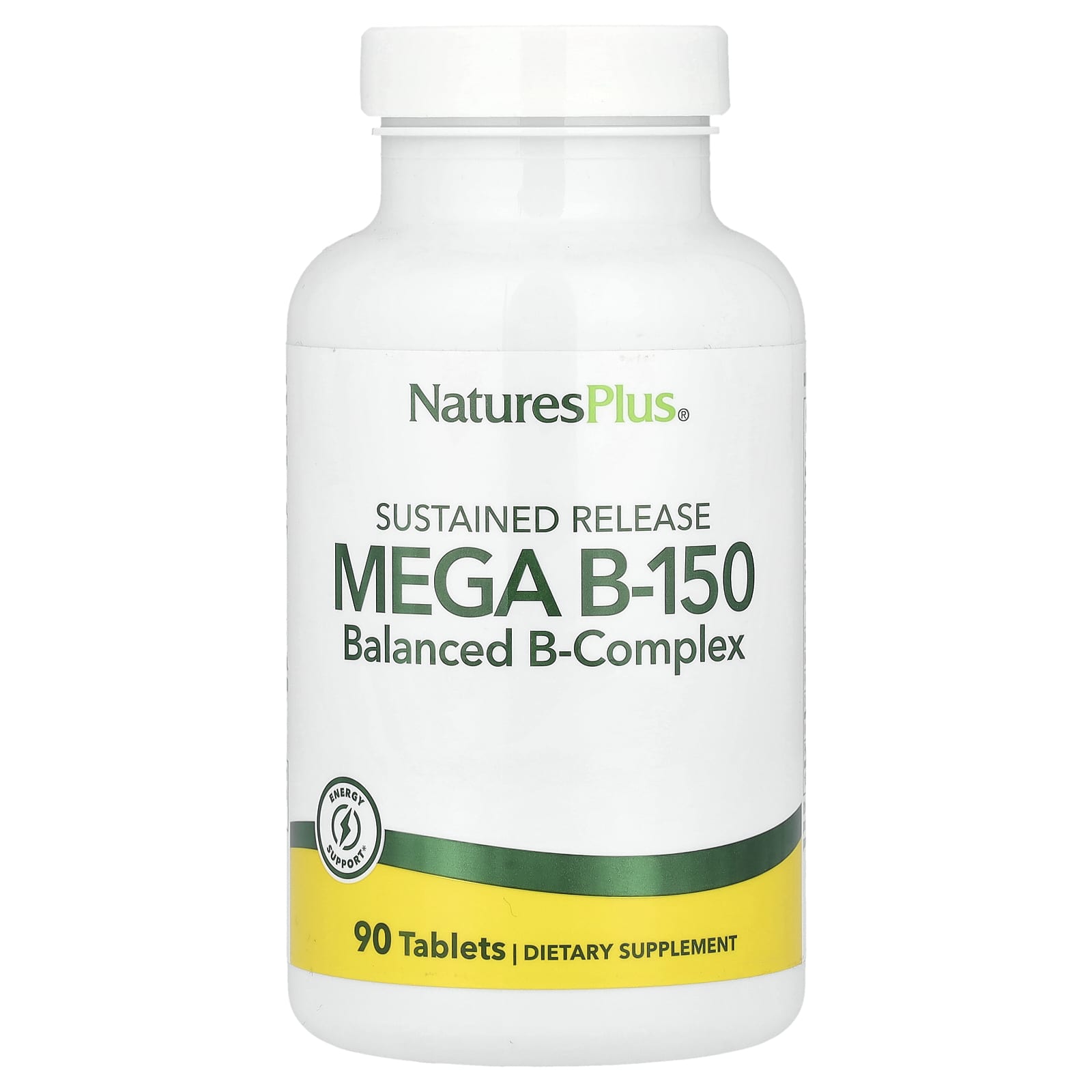 NaturesPlus, Sustained Release Mega B-150, 90 Tablets - Image 1