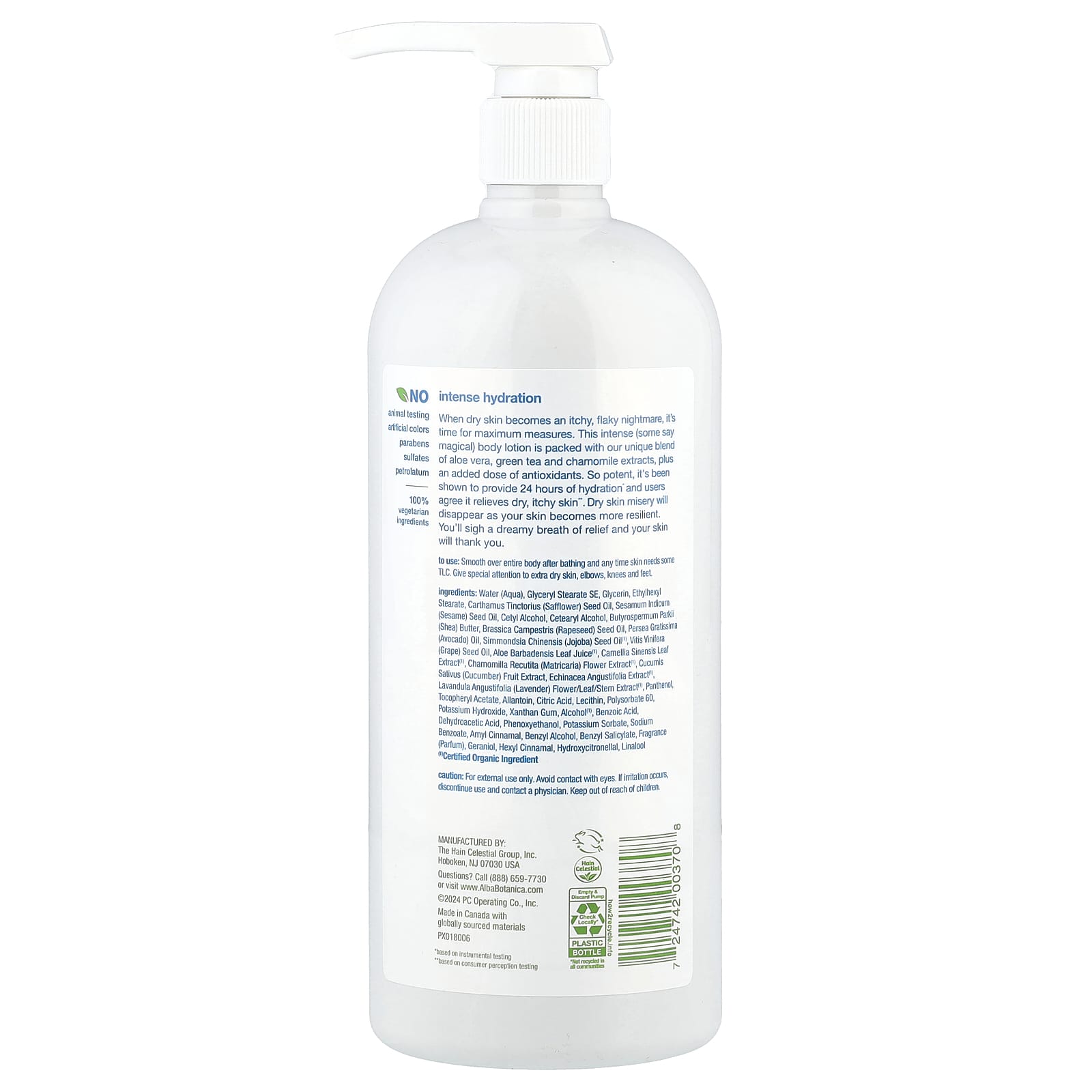 Alba Botanica Daily Moisturizing Lotion for Dry Skin 32 fl oz - Image 2