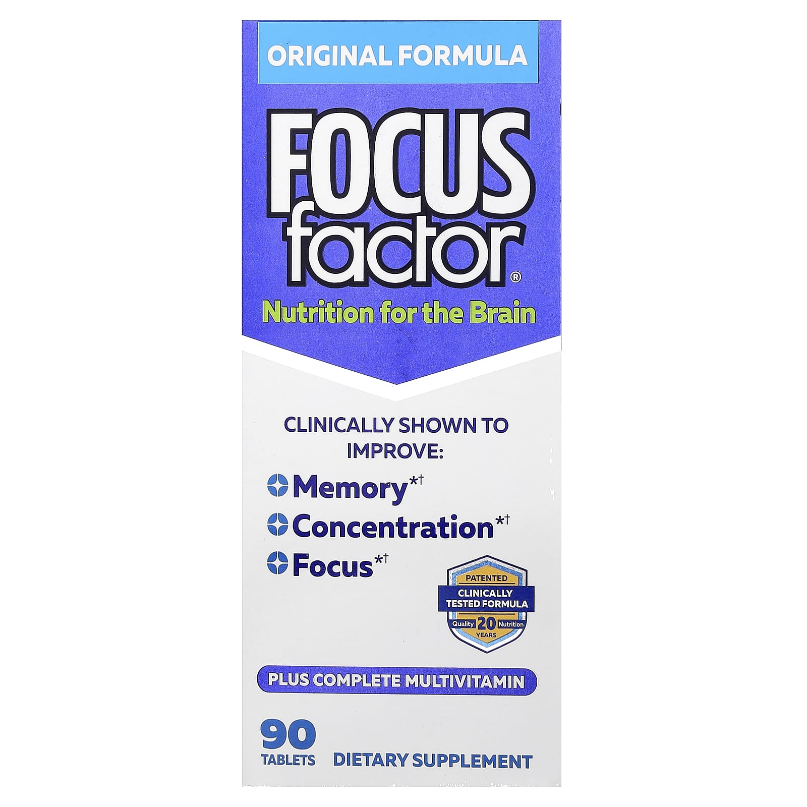 Unlock Your Brain Potential with Focus Factor - Improve Memory & Concentration - Image 1