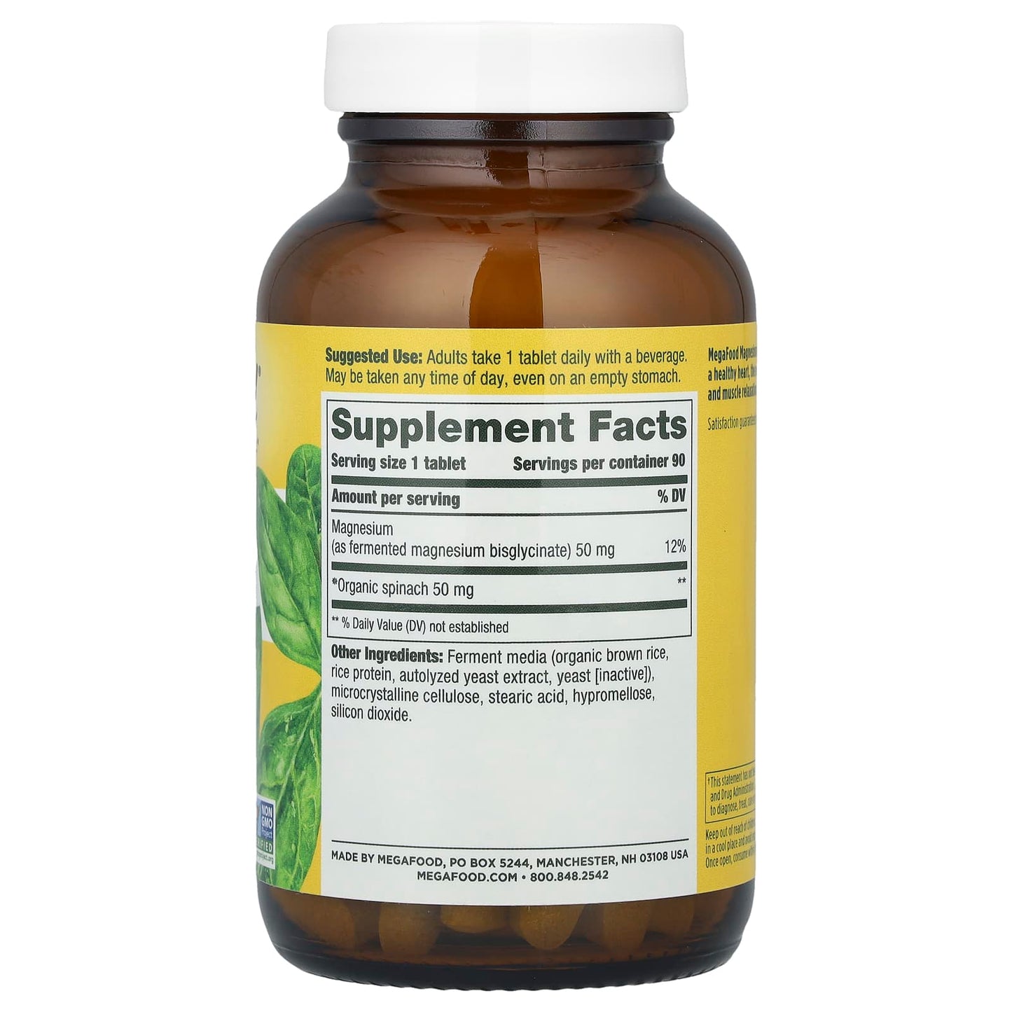 MegaFood, Magnesium, 90 Tablets - Image 2