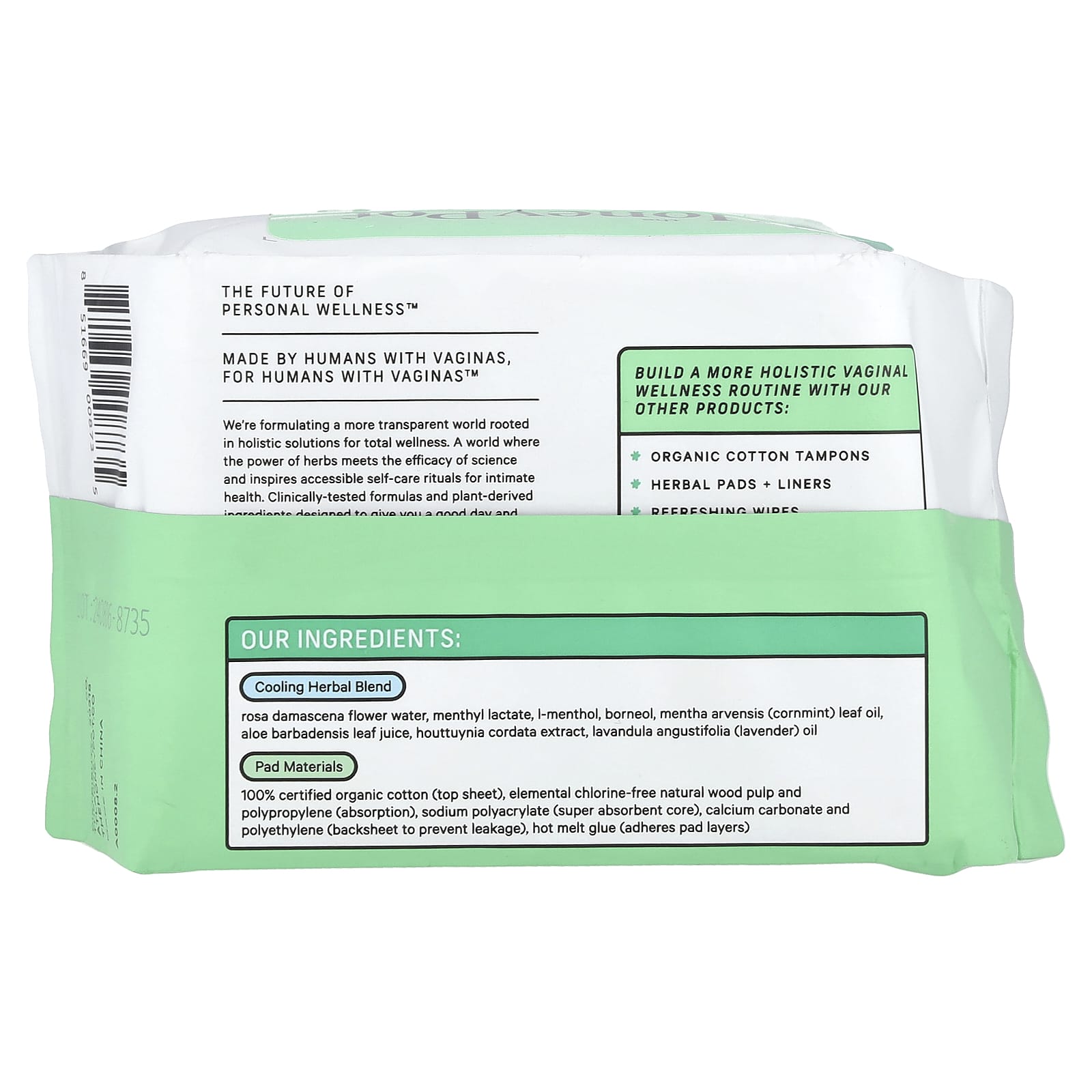 The Honey Pot Company, Organic Herbal-Infused Pantiliners, 30 Count - Image 2