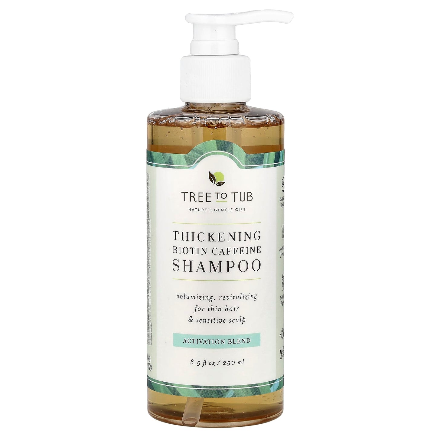 Tree To Tub, Thickening Biotin Caffeine Shampoo, Activation Blend , 8.5 fl oz (250 ml) - Image 1