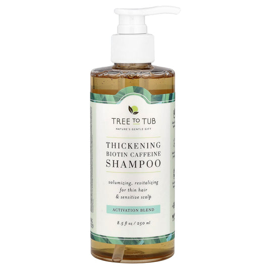 Tree To Tub, Thickening Biotin Caffeine Shampoo, Activation Blend , 8.5 fl oz (250 ml) - Image 1