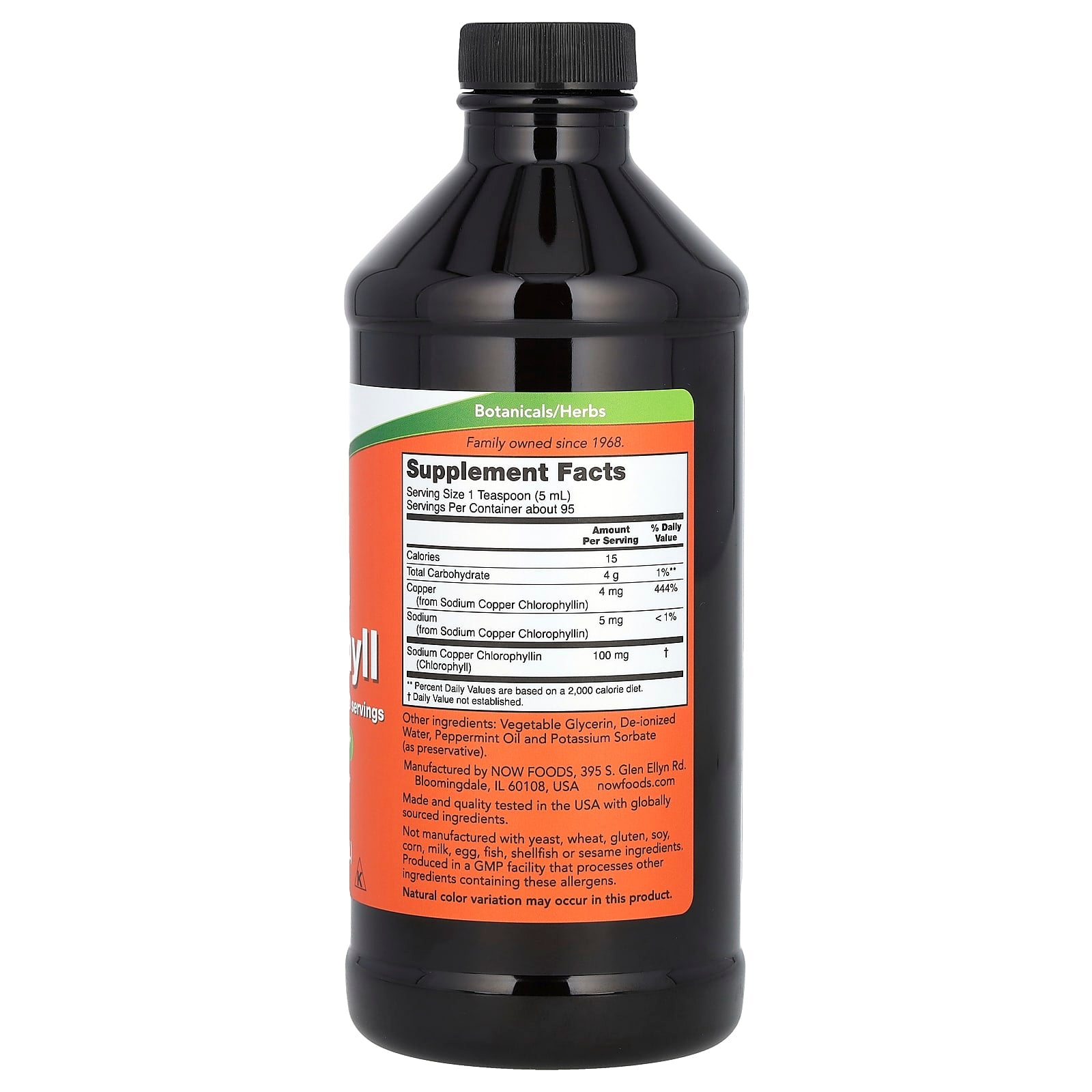 NOW Foods, Liquid Chlorophyll, Mint , 16 fl oz (473 ml) - Image 2
