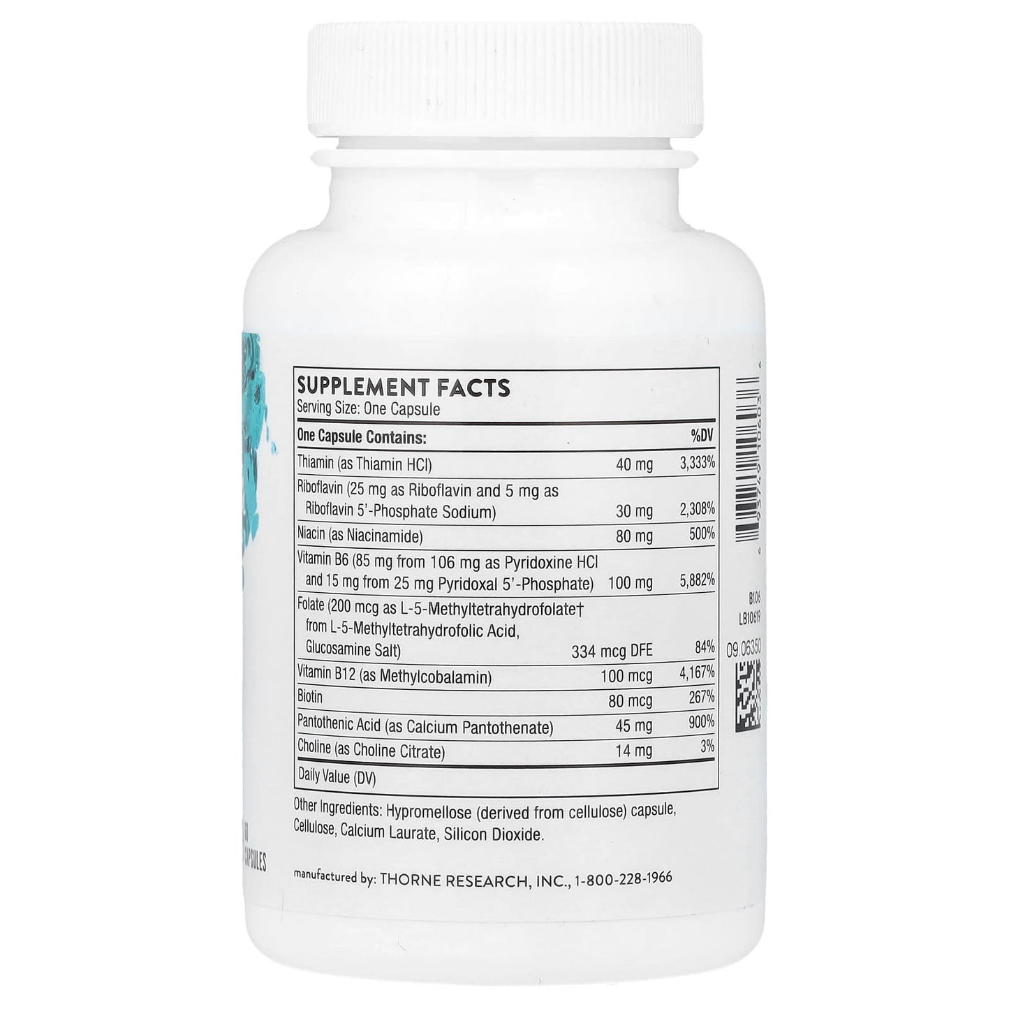 Thorne, B-Complex #6, 60 Capsules - Image 2