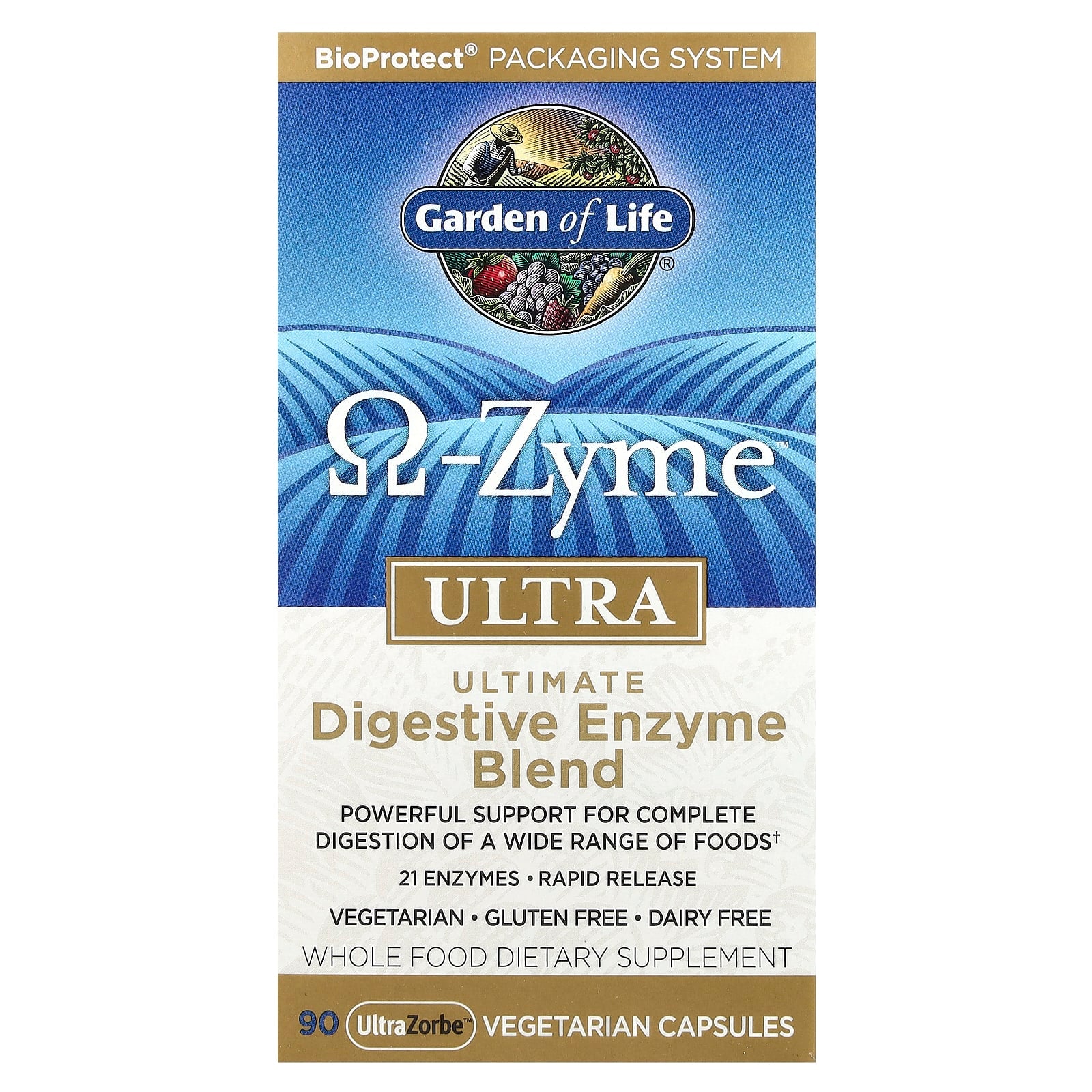 Ultimate Digestive Enzyme Blend by Garden of Life - 90 UltraZorbe Capsules - Image 1