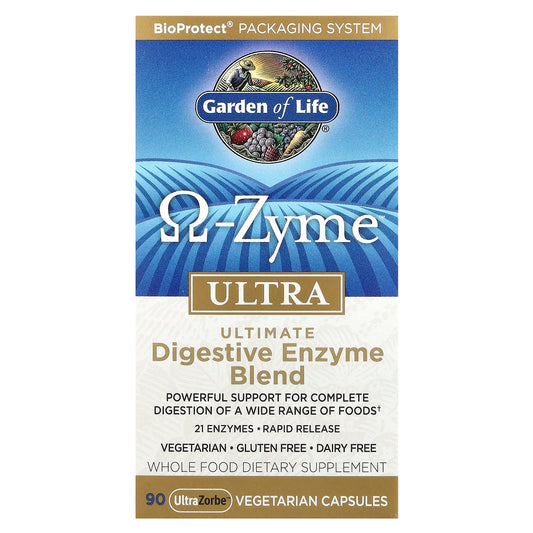 Ultimate Digestive Enzyme Blend by Garden of Life - 90 UltraZorbe Capsules - Image 1