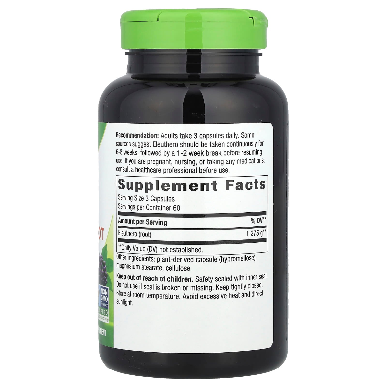 Nature's Way, Siberian Eleuthero Root, 180 Vegan Capsules (425 mg per Capsule) - Image 2
