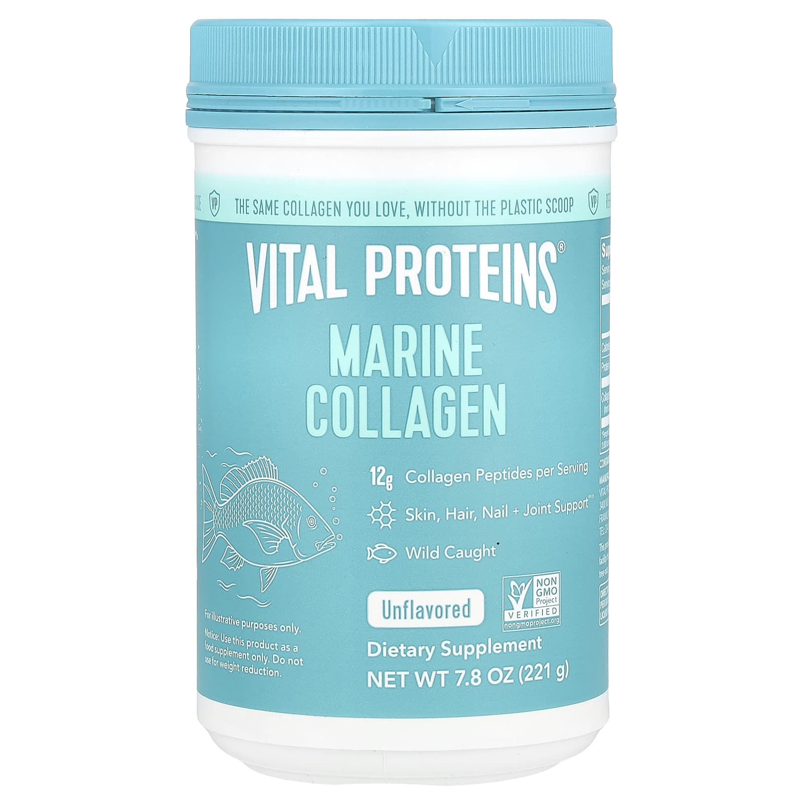 Vital Proteins, Marine Collagen, Unflavored, 7.8 oz (221 g) - Image 1
