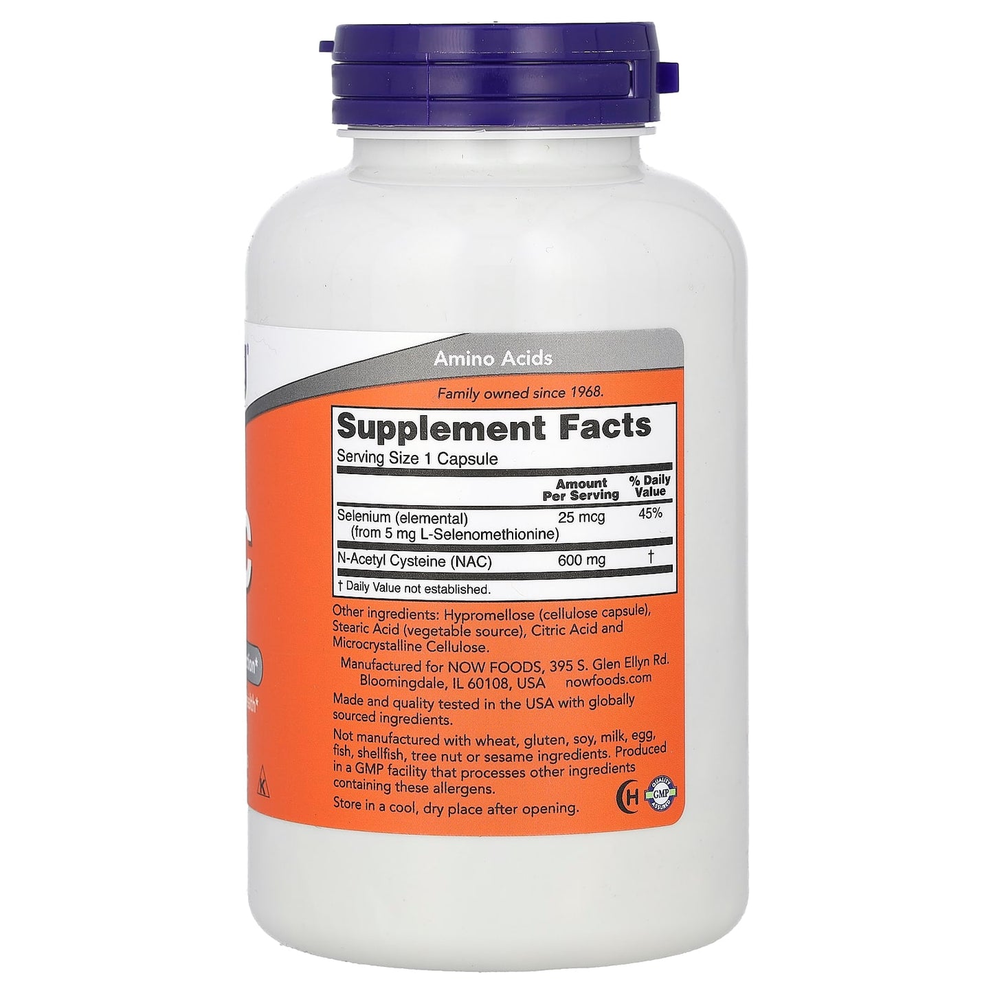 NOW Foods, NAC, 600 mg, 250 Capsules - Image 2