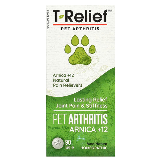 MediNatura, T-Relief, Pet Arthritis Arnica +12, 90 Tablets - Image 1