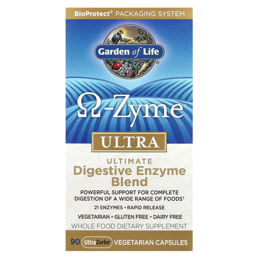 Ultimate Digestive Enzyme Blend by Garden of Life - 90 UltraZorbe Capsules - Image 1