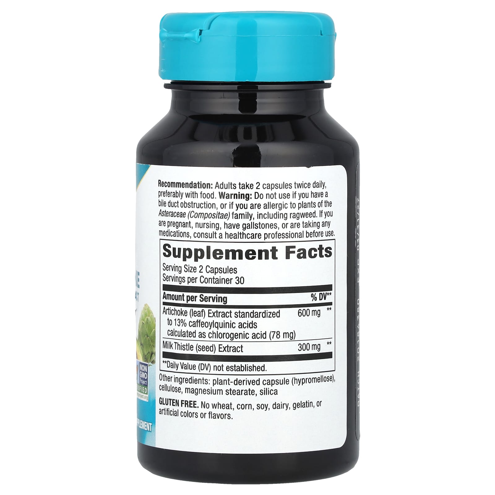 Nature's Way, Artichoke, Premium Extract, 60 Vegan Capsules - Image 2