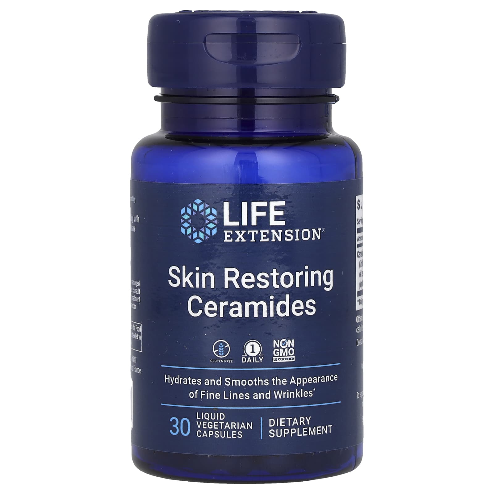 Life Extension, Skin Restoring Ceramides, 30 Liquid Vegetarian Capsules - Image 1