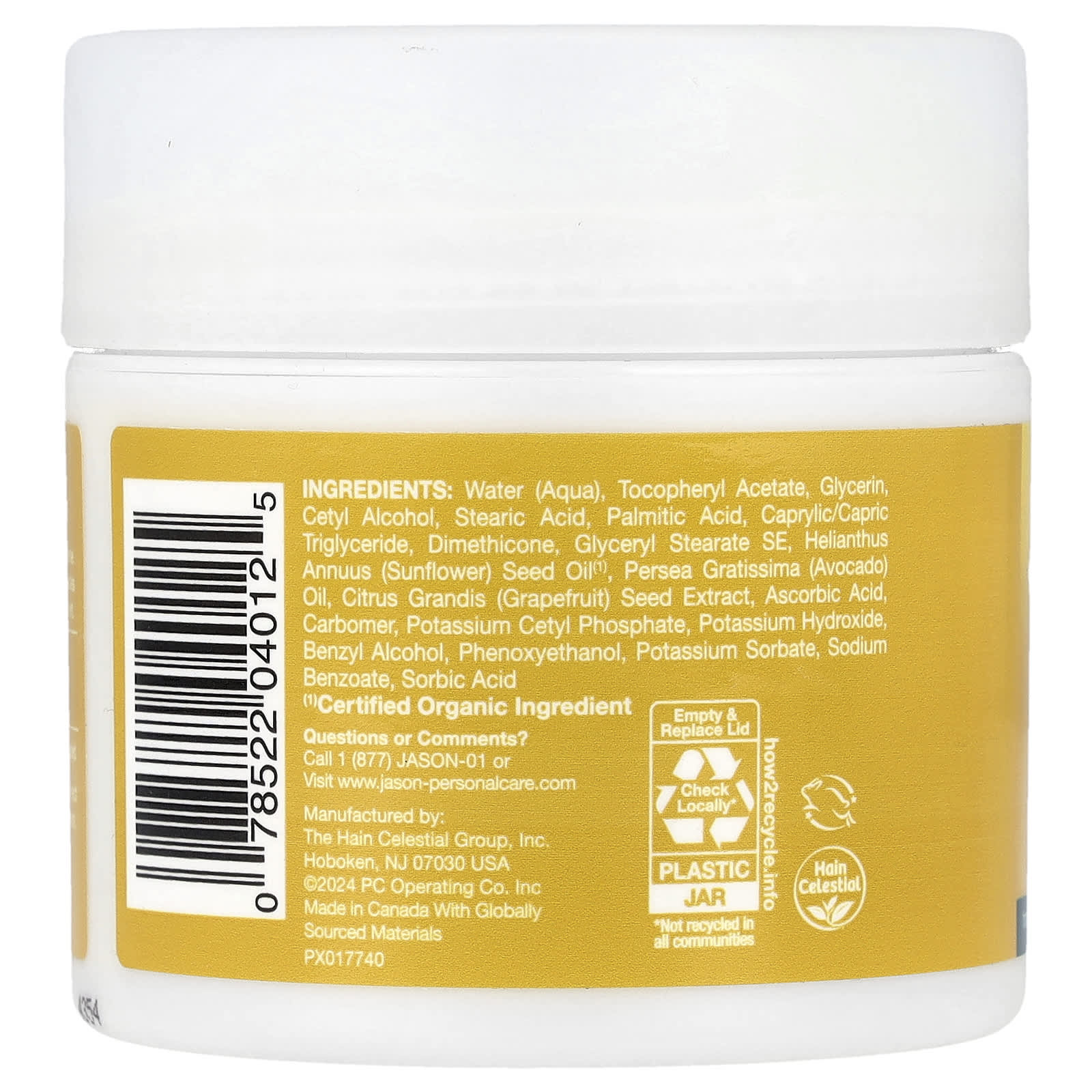Vitamin E Antioxidant Face & Body Moisturizer, 4 oz by Jason Natural - Image 2