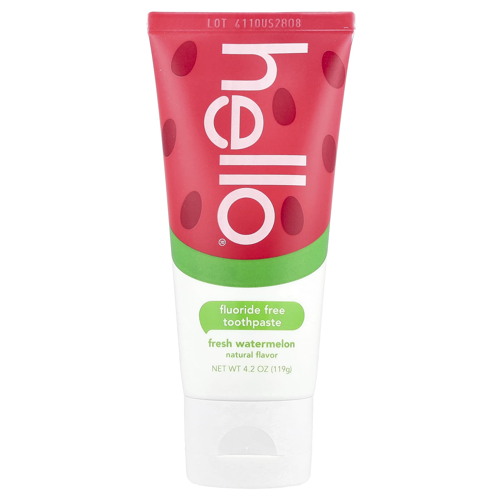 Hello Kids Fluoride Free Toothpaste, Fresh Watermelon, 4.2 oz - Image 1