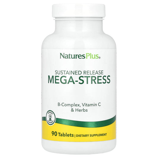 NaturesPlus, Sustained Release Mega-Stress, 90 Tablets - Image 1