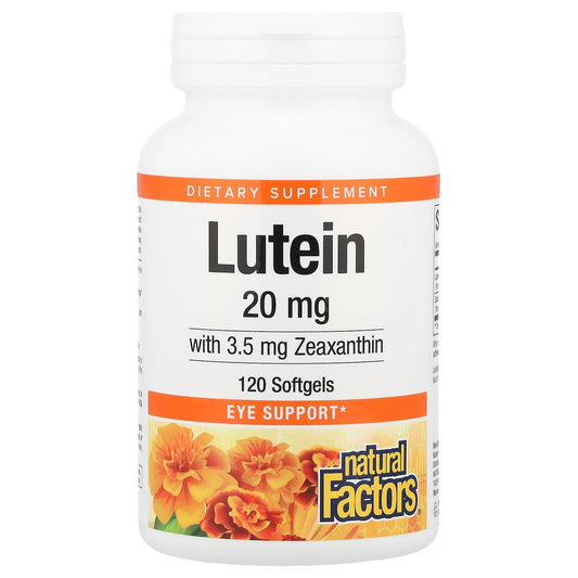 Natural Factors, Lutein With Zeaxanthin, 120 Softgels - Image 1