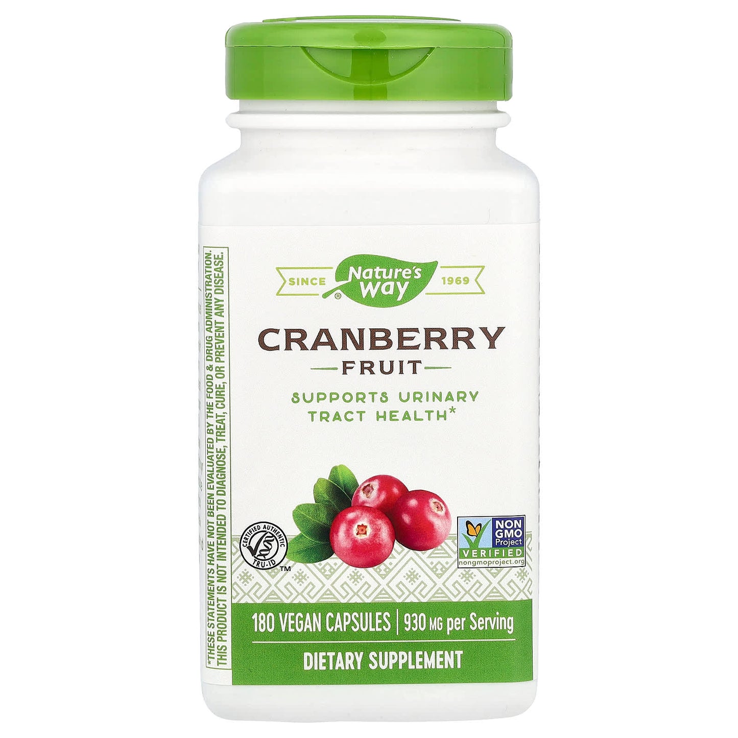 Nature's Way, Cranberry Fruit, 180 Vegan Capsules (465 mg Per Capsule) - Image 1